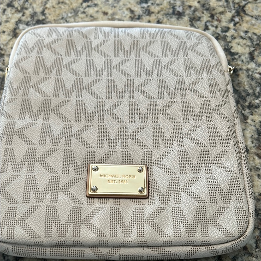 Michael Kors Gray Monogram Travel Bag